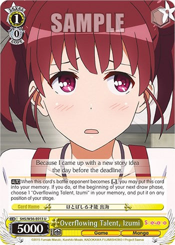 Talento desbordante, Izumi [Saekano: Cómo criar a una novia aburrida] 