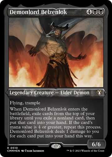 Demonlord Belzenlok (grabado en aluminio) [Commander Masters]