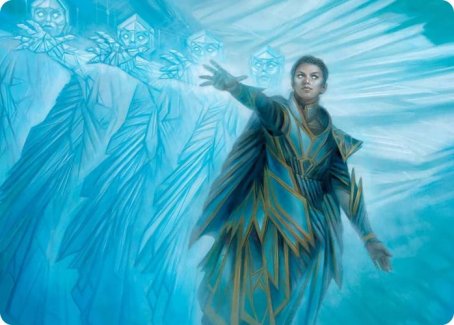 Tarjeta de arte de ecuación de eco [Serie de arte de Strixhaven: Escuela de magos] 