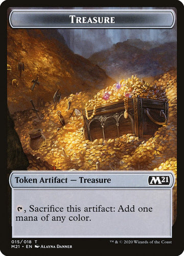 Beast // Treasure Double-Sided Token [Core Set 2021 Tokens] - 0