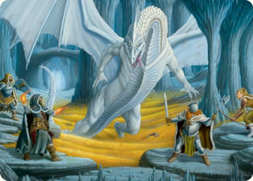 Tarjeta de arte de la Cueva del Dragón de Hielo [Serie de arte de Dungeons &amp; Dragons: Adventures in the Forgotten Realms] 