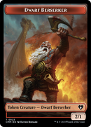 Elemental (0024) // Dwarf Berserker Double-Sided Token [Commander Masters Tokens]-2