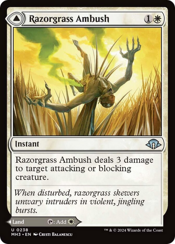 Emboscada de hierba navaja // Campo de hierba navaja [Modern Horizons 3] 