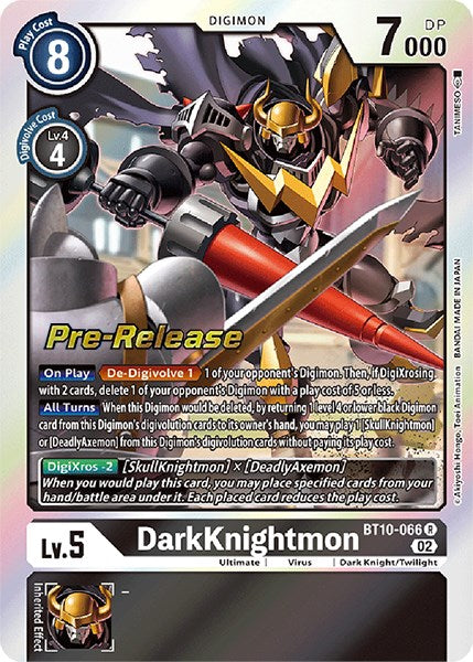 DarkKnightmon [BT10-066] [Tarjetas de prelanzamiento de Encounter Xros] 