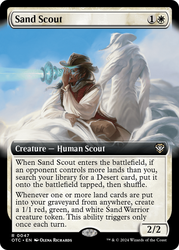 Explorador de arena (ilustración ampliada) [Comandante de los Forajidos de Thunder Junction] 