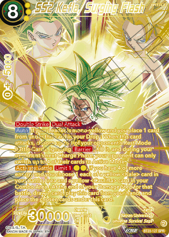 SS2 Kefla, destello creciente (SPR) (BT23-127) [Combinación perfecta] 