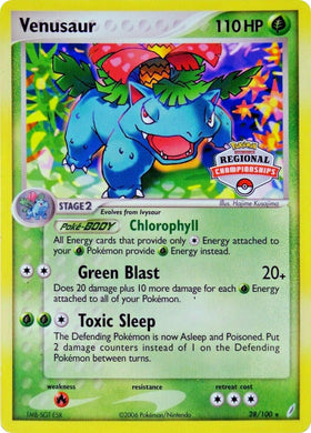 Venusaur (28/100) (Promoción del Campeonato Regional) [EX: Guardianes de Cristal] 