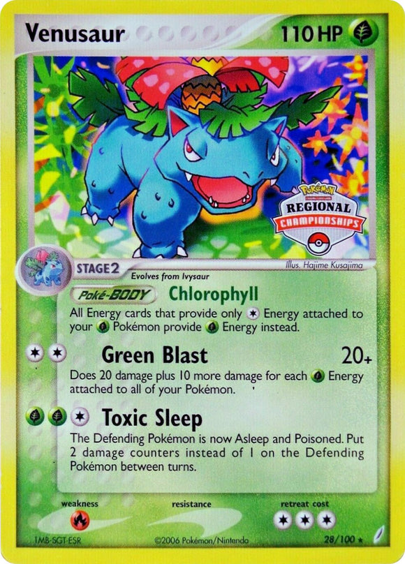 Venusaur (28/100) (Promoción del Campeonato Regional) [EX: Guardianes de Cristal] 