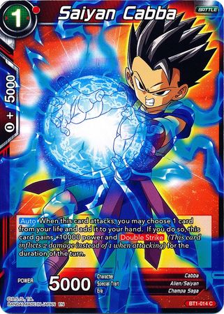 Saiyan Cabba (arte alternativo) (BT1-014) [Conjunto especial de aniversario] 