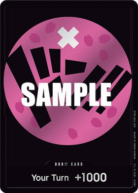 Tarjeta DON!! (Rosa) [Tarjetas promocionales de One Piece] 