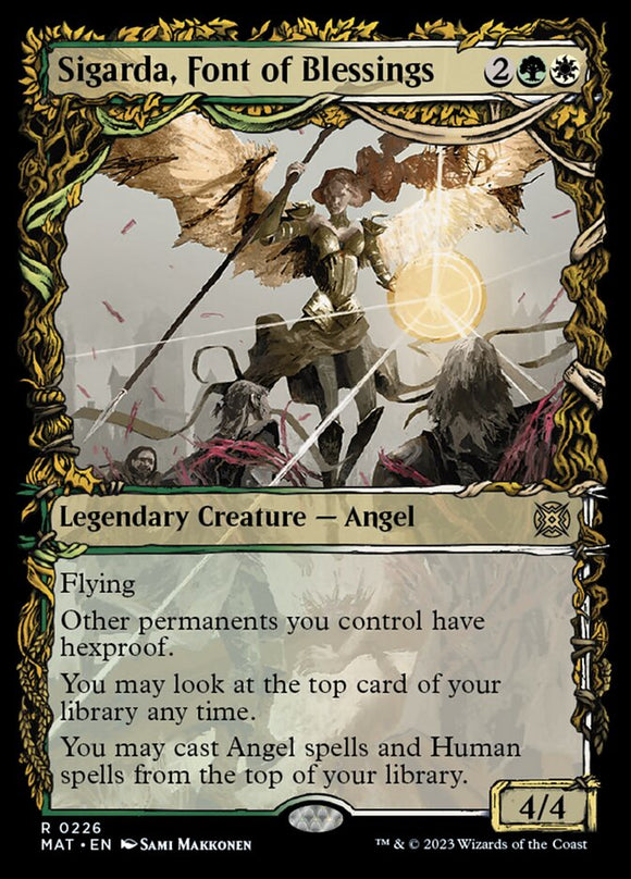 Sigarda, fuente de bendiciones (Showcase Halo Foil) [March of the Machine: The Aftermath] 