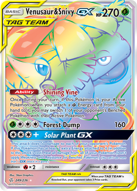 Venusaur y Snivy GX (249/236) [Sol y Luna: Eclipse Cósmico] 