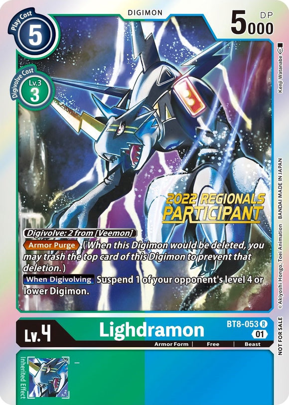 Lighdramon [BT8-053] (Campeonato regional offline 2022) (Participante en línea) [Promociones de New Awakening] 