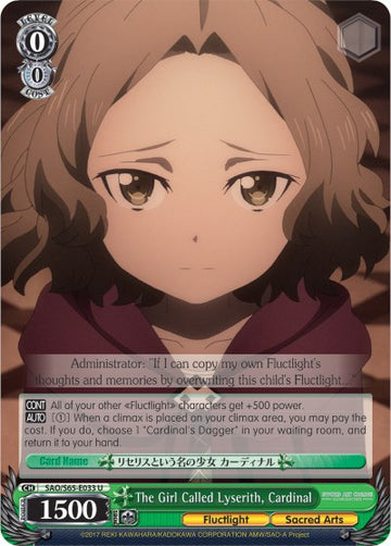 La chica llamada Lyserith, Cardenal (SAO/S65-E033 U) [Sword Art Online -Alicization-] 