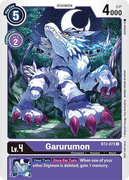 Garurumon [BT2-073] (Paquete oficial del torneo vol. 3) [Lanzamiento de promociones especiales] 