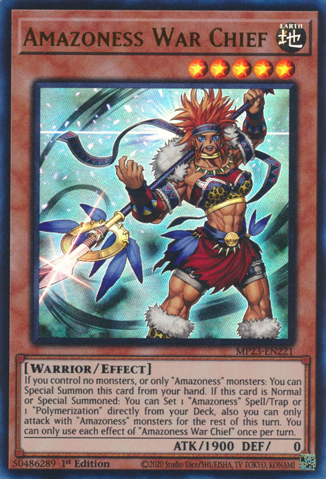 Jefe de guerra Amazoness [MP23-EN221] Ultra raro 