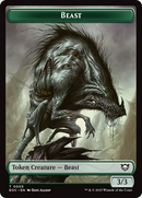 Clue // Beast (0005) Double-Sided Token [Edge of Eternities Commander Tokens]-2