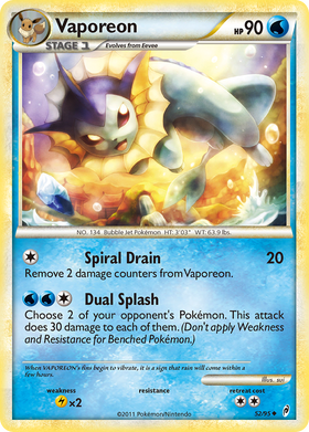 Vaporeon (52/95) [HeartGold y SoulSilver: Call of Legends] 