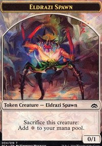 Engendro Eldrazi (004) // Ficha Eldrazi de doble cara [Fichas de antología de Planechase] 