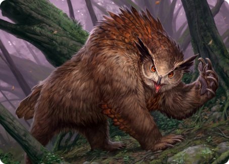 Tarjeta de arte de Owlbear [Serie de arte de Dungeons &amp; Dragons: Adventures in the Forgotten Realms] 
