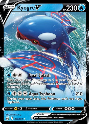 Kyogre V (037/159) [Espada y escudo: Corona Zenith] 