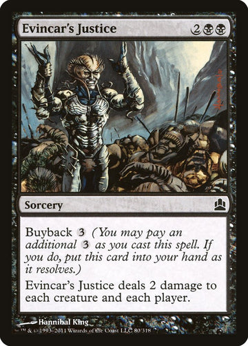 La justicia de Evincar [Commander 2011] 