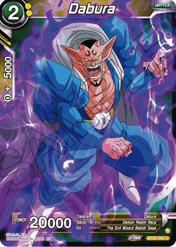 Dabura (BT20-093) [Potencia absorbida] 