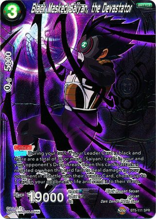 Saiyan de Máscara Negra, el Devastador (SPR) (BT5-111) [Renacimiento milagroso] 