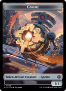 Gnome // Plot Double-Sided Token [Outlaws of Thunder Junction: The Big Score Tokens]-1