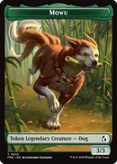 Ajani's Pridemate // Mowu Double-Sided Token [Reality Fracture Tokens]-2