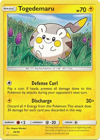 Togedemaru (26/30) [Sol y Luna: Kit de entrenador - Alolan Raichu] 