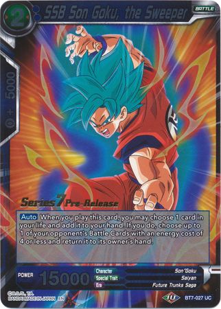 SSB Son Goku, el Barrendero (BT7-027_PR) [Promociones de prelanzamiento de Asalto de los Saiyans] 