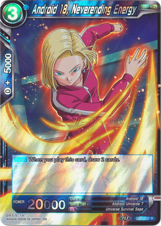 Androide 18, Energía Infinita (DB2-037) [Multiverso Divino] 