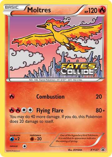 Moltres (XY127) [Promociones de XY: Black Star] 