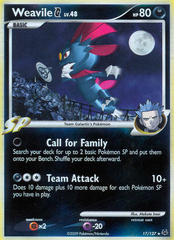 Weavile G (17/127) [Platino: conjunto básico] 