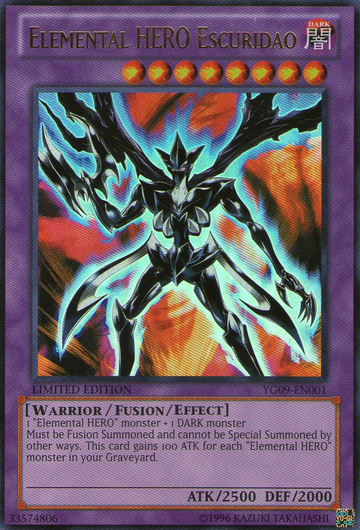 HÉROE Elemental Escuridao [YG09-EN001] Ultra Raro 