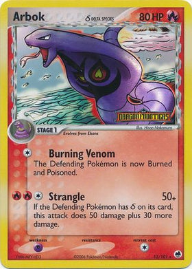 Arbok (13/101) (Especie Delta) (Estampado) [EX: Dragon Frontiers] 