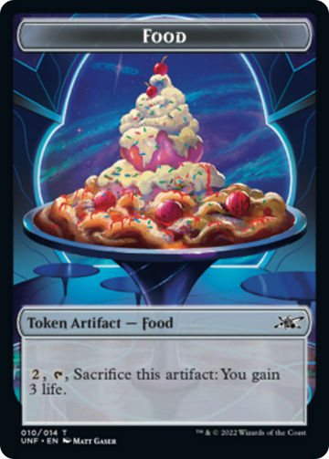 Clown Robot (002) // Food (010) Double-Sided Token [Unfinity Tokens] - 0