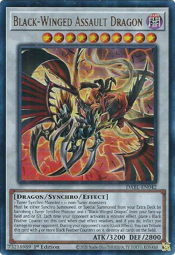 Dragón de asalto de alas negras [DABL-EN042] Ultra raro 