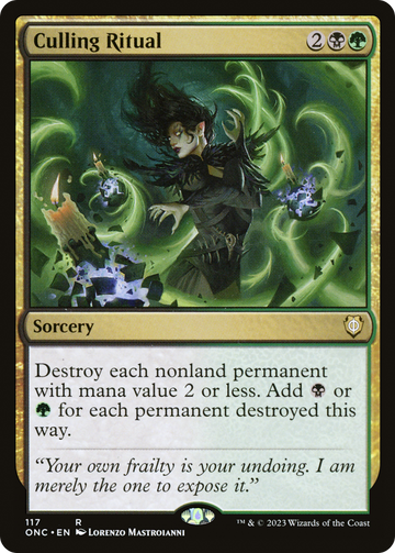 Culling Ritual [Phyrexia: All Will Be One Commander] - 0