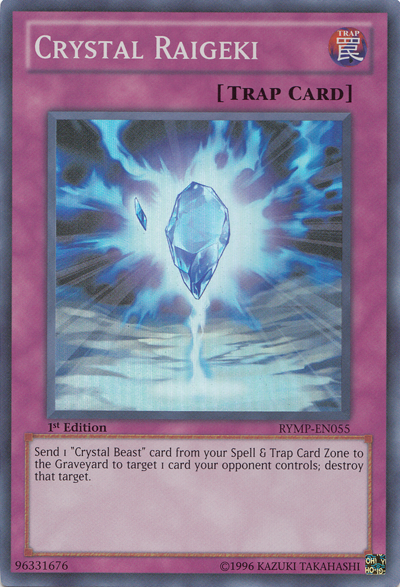 Crystal Raigeki [RYMP-EN055] Súper raro 