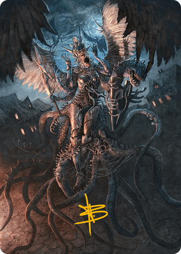 Tarjeta de arte de aberración angelical (firma estampada en dorado) [Serie de arte Modern Horizons 3] 
