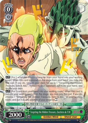 Targeting the Hidden Treasure, Zucchero & T.M (JJ/S66-E041J JJR) [JoJo's Bizarre Adventure: Golden Wind] - 0