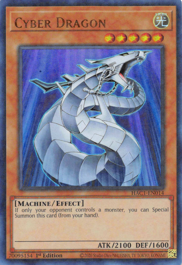 Cyber ​​Dragon (Duel Terminal) [HAC1-EN014] Raro paralelo 