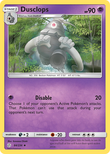 Dusclops (84/236) [Sol y Luna: Eclipse Cósmico] 