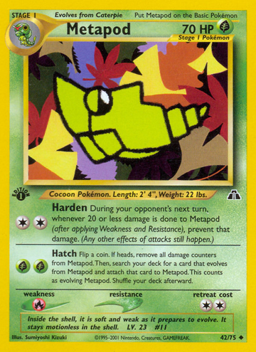 Metapod (42/75) [Neo Discovery 1.ª edición] 