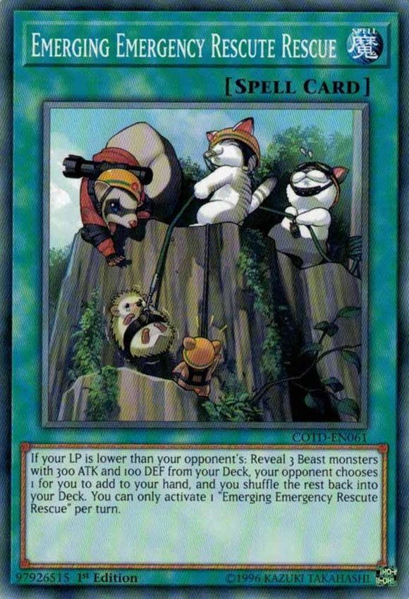 Rescate de emergencia emergente Rescate [COTD-EN061] Común 