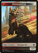 Bird // Dinosaur Cat Double-Sided Token [Commander 2020 Tokens]-2