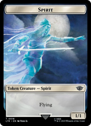Spirit // Food (0023) Double-Sided Token (Surge Foil) [The Lord of the Rings: Tales of Middle-Earth Tokens]-1