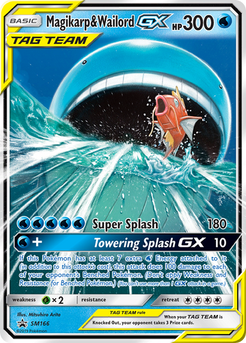 Magikarp y Wailord GX (SM166) [Sol y Luna: promociones de Black Star] 